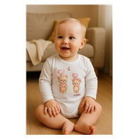 Baba body nyomtatással New Baby Love Bears