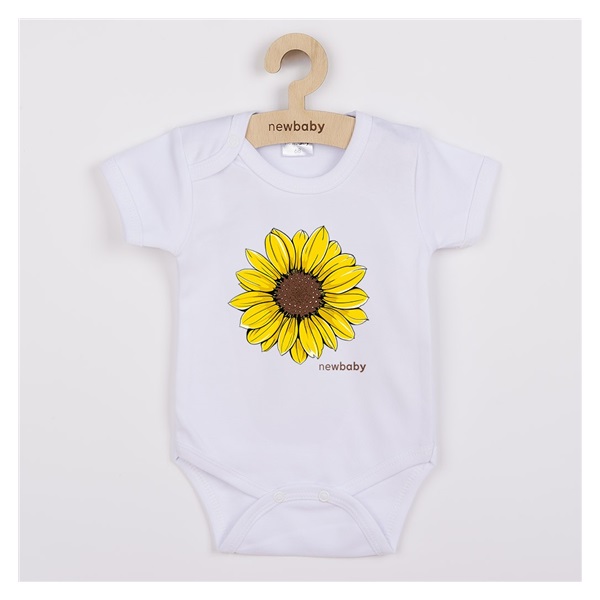 Baba body nyomtatással New Baby Sunflower - rövid ujjú