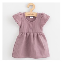 Baba muszlin ruha New Baby lavender