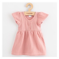 Baba muszlin ruha New Baby pink