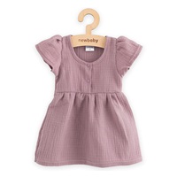 Baba muszlin ruha New Baby lavender