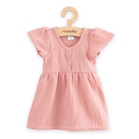 Baba muszlin ruha New Baby pink