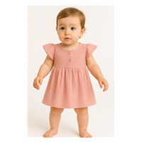 Baba muszlin ruha New Baby pink