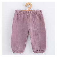 Baba muszlin szett póló és nadrág New Baby lavender
