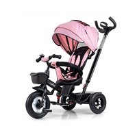 Gyerek háromkerekű bicikli Milly Mally Movi black-pink