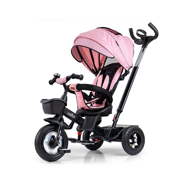 Gyerek háromkerekű bicikli Milly Mally Movi black-pink