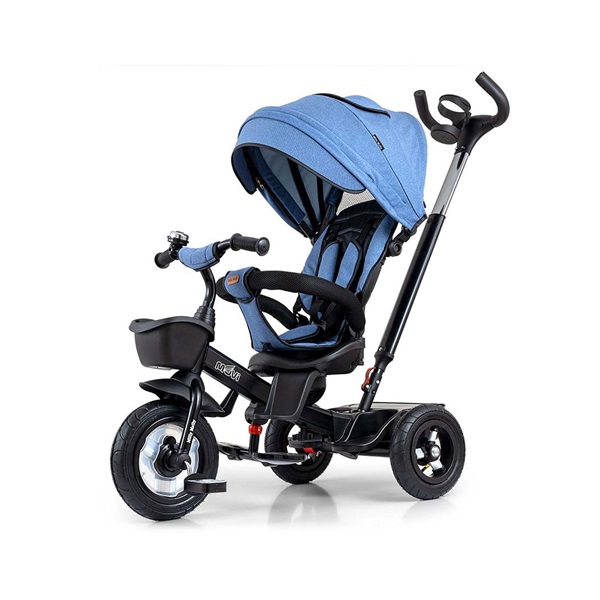 Gyerek háromkerekű bicikli Milly Mally Movi denim