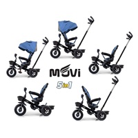 Gyerek háromkerekű bicikli Milly Mally Movi denim
