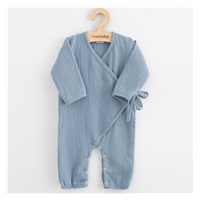 Baba muszlin kezeslábas New Baby blue