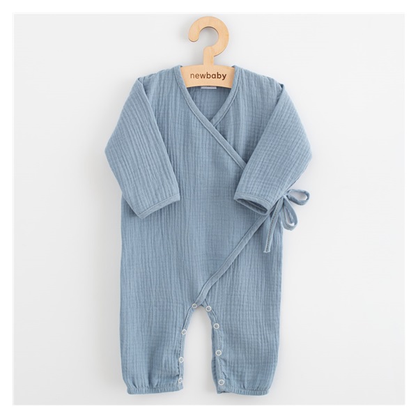 Baba muszlin kezeslábas New Baby blue