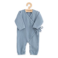Baba muszlin kezeslábas New Baby blue