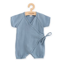 Baba nyári muszlin kezeslábas New Baby blue