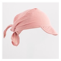 Nyári muszlin baba fejkendő napellenzővel New Baby pink