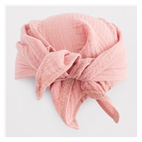 Nyári muszlin baba fejkendő napellenzővel New Baby pink