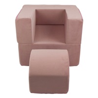 Gyermek összecsukható fotel-nyugágy pink