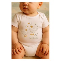 Baba body nyomtatással New Baby Libák - rövid ujjú