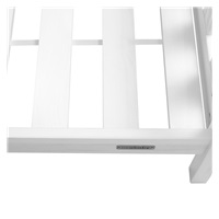 Gyermek ház alakú ágy korláttal és ágyráccsal New Baby CASTELLO 180x90 cm fehér
