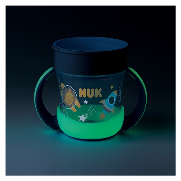 Bájos itató pohár Mini Magic NUK Cup Night 160 ml blue