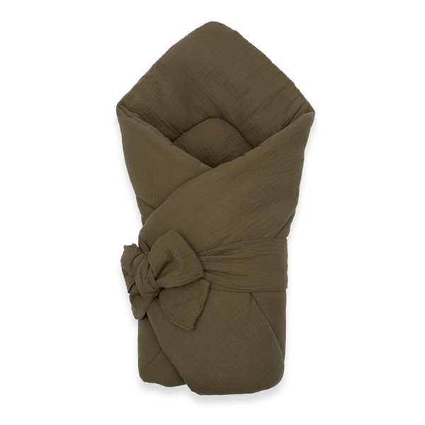 Muszlin megkötős pólya New Baby olive