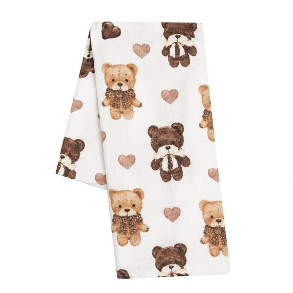 Pamut pelenka nyomtatott mintával New Baby bears with heart
