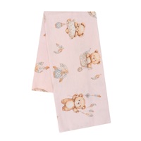 Flanel pelenka nyomtatott mintával New Baby teddy bear pink