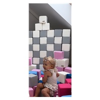 Habkockák - 45 darabos nagy habkocka Pyramida blue white grey