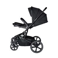 Kombinált babakocsi nagy kerekekkel 2 az 1-ben X-lander Cruiser 2.0 Cool Black