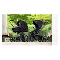 Kombinált babakocsi nagy kerekekkel 2 az 1-ben X-lander Cruiser 2.0 Cool Black