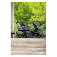 Kombinált babakocsi nagy kerekekkel 2 az 1-ben X-lander Cruiser 2.0  Cool Grey