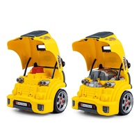 Realisztikus modell az autó elejének nyitható motorháztetőjével, Milly Mally N-GINE yellow