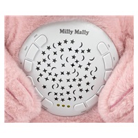Plüss szundibarát maci projektorral Milly Mally Bear pink