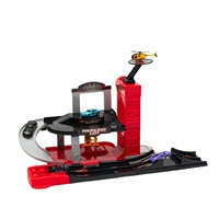 Gyermek garázs helikopterrel Baby Mix (Sérült csomagolás)