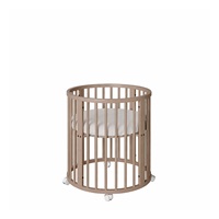 Gyermek növekedő 3-az-1-ben ovális kiságy + matrac New Baby kasmír színű