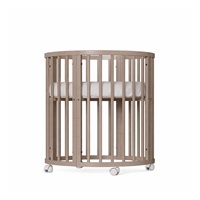 Gyermek növekedő 3-az-1-ben ovális kiságy + matrac New Baby kasmír színű