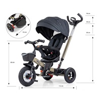 Gyerek háromkerekű bicikli Milly Mally Movi gold (sérült csomagolás)