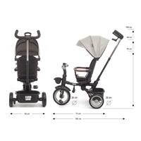 Luxus gyerek tricikli világítással Milly Mally Twinkle grey(KICSOMAGOLVA)