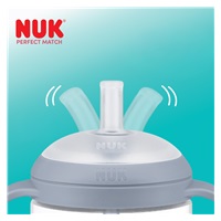 NUK Perfect Match tanuló cumisüveg szívószállal PENGUIN 150 ml