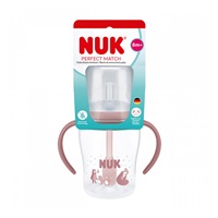 NUK Perfect Match tanuló cumisüveg szívószállal BEAR 150 ml
