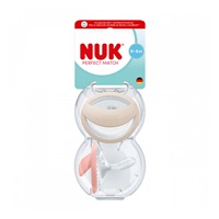 Baba cumi  NUK Perfect Match 0-6m 2 db beige/red