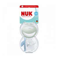 Baba cumi  NUK Perfect Match 0-6m 2 db green/blue