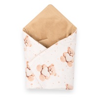 Bélelt babatakaró, pólya autós hordozóba New Baby Love Teddy Bear beige