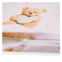 2-részes ágyneműhuzat New Baby Love Teddy Bear 90/120 cm pink