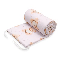 Rácsvédő kiságyba New Baby Love Teddy Bear pink