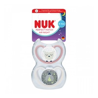 Baba cumi  NUK Perfect Match Air Night FIREFLY/SHEEP 0-6m 2db