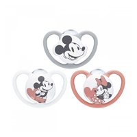 Baba cumi NUK Perfect Match Air Disney Mickey Mouse  0–6 hónapos red