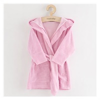 Gyerek frottír fürdőköpeny New Baby pink