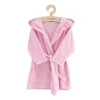 Gyerek frottír fürdőköpeny New Baby pink