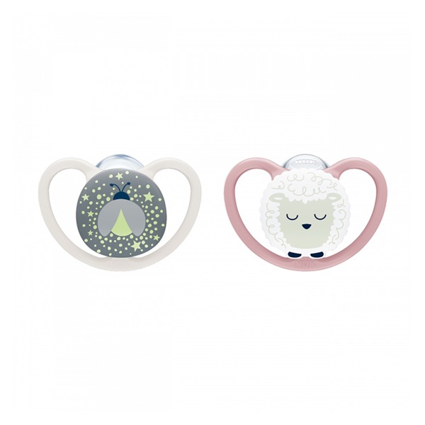 Baba cumi  NUK Perfect Match Air Night FIREFLY/SHEEP 6-18m 2db