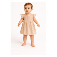 Baba muszlin ruha New Baby beige