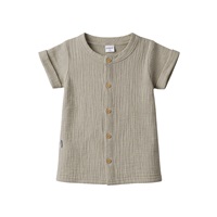 Baba muszlin ing rövidnadrággal New Baby linen